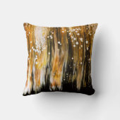 Paint Pour Cells Swipe Abstract Art Throw Pillow (Back)