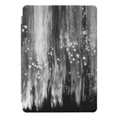 Paint Pour Cells Swipe Abstract Gray iPad Pro Cover (Front)