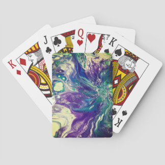 Paint Pour Playing Card #1107