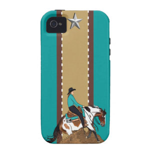 Paint Reining Horse iPhone 4 Case-Mate Case