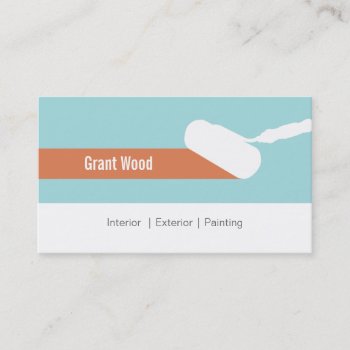 Paint Roller Business Card by businessink at Zazzle