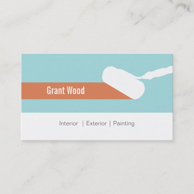 Paint Roller Business Card (Front)