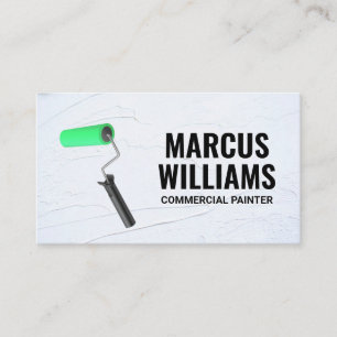 Paint Roller Painted Wall Business Card