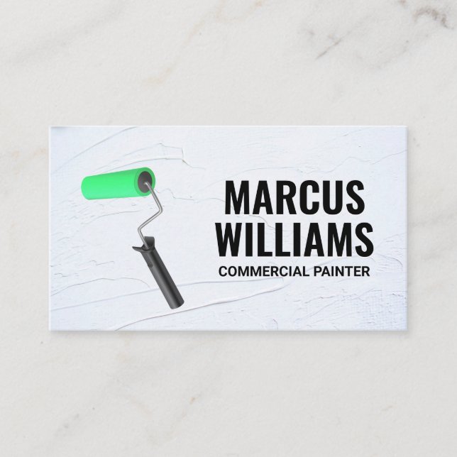 Paint Roller | Painted Wall Business Card (Front)