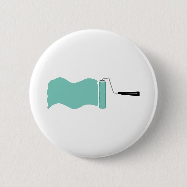 Paint Roller Pinback Button (Front)