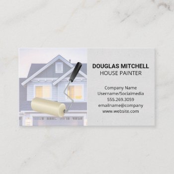 Paint Roller | Residential Home Business Card by lovely_businesscards at Zazzle