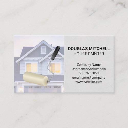 Paint Roller  Residential Home Business Card