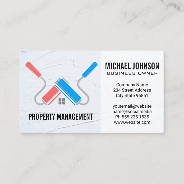 Paint Rollers | Handyman Business Card (Front)
