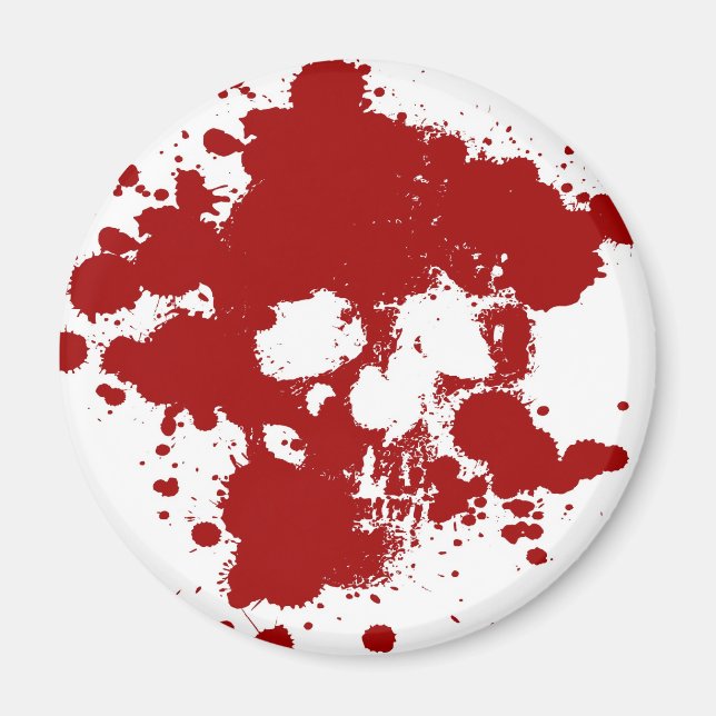 Paint Skull Magnet (Front)
