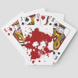 Paint Skull Poker Cards