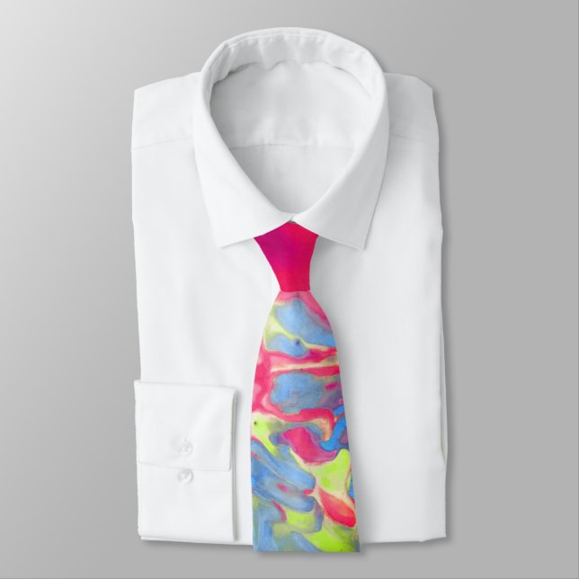 Paint Smear Neck Tie (Tied)