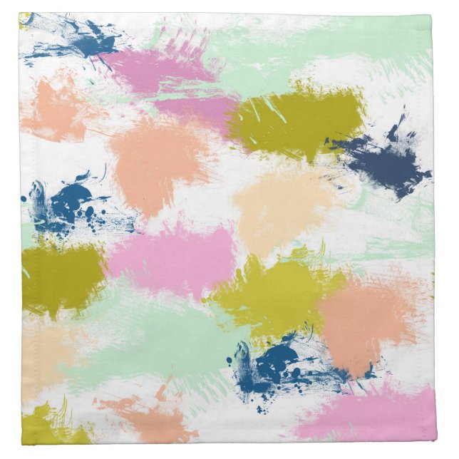 Paint smears cloth napkin (Front)