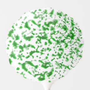 Paint Spatter Green Balloon