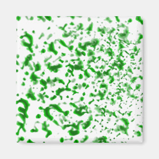 Paint Spatter Green Magnet