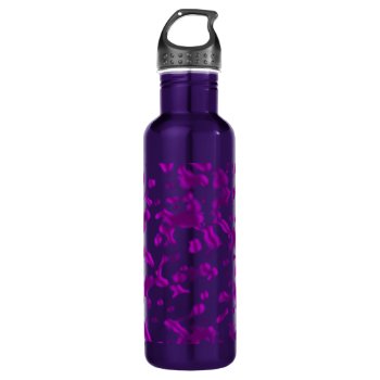 Paint Spatter Pink Stainless Steel Water Bottle by BlakCircleGirl at Zazzle