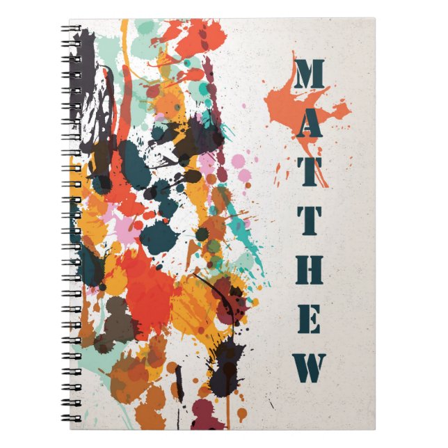 Paint Spatters Notebook (Front)