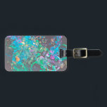 Paint splash art luggage tag - blue green<br><div class="desc">Paint splash art for a touch of unique color to your accessories</div>