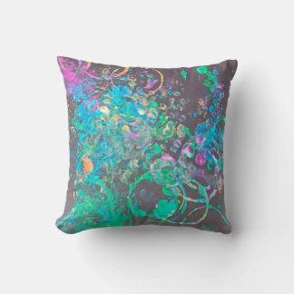 Paint splash art throw pillow cushion