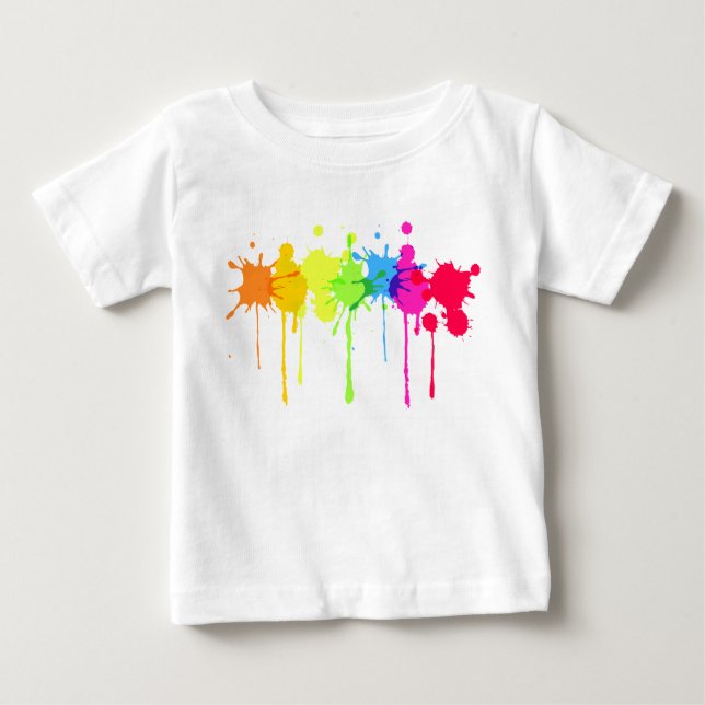 Paint Splash Baby T-Shirt (Front)