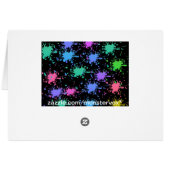 Paint Splash Cards (Back Horizontal)