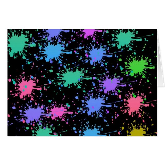 Paint Splash Cards (Front Horizontal)