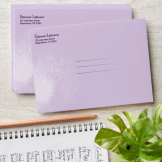 Paint Splash Cassette Tape Gray-Lavender Envelope
