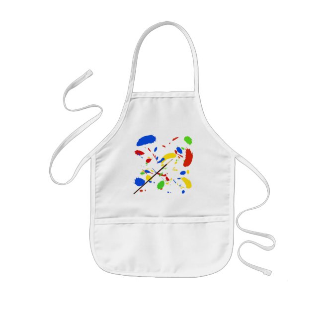 Paint splash kids' apron (Front)