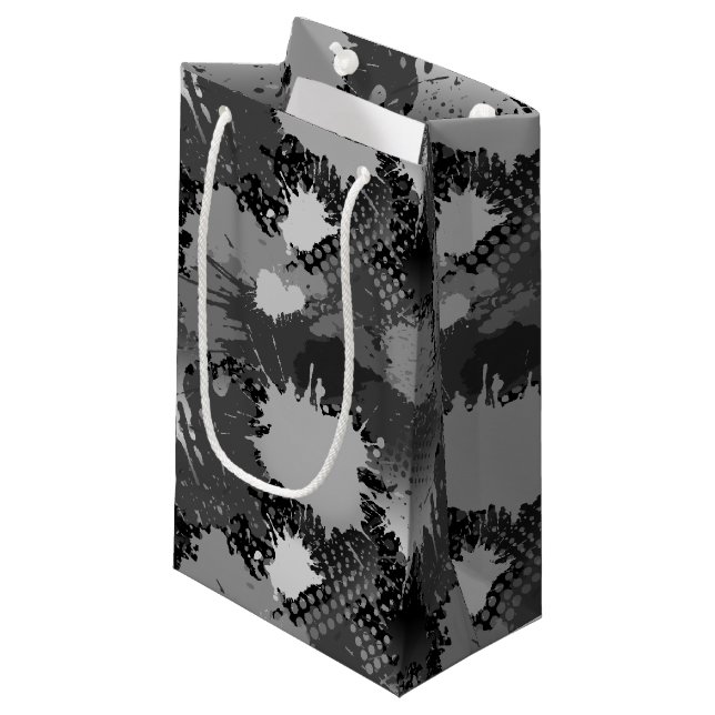 Paint Splash Pattern 2 Small Gift Bag (Front Angled)