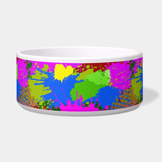 Paint Splash Pattern 3 Bowl (Front)