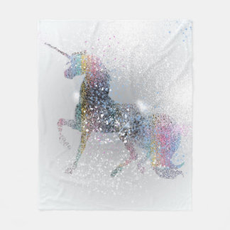 Paint Splash Unicorn Blanket