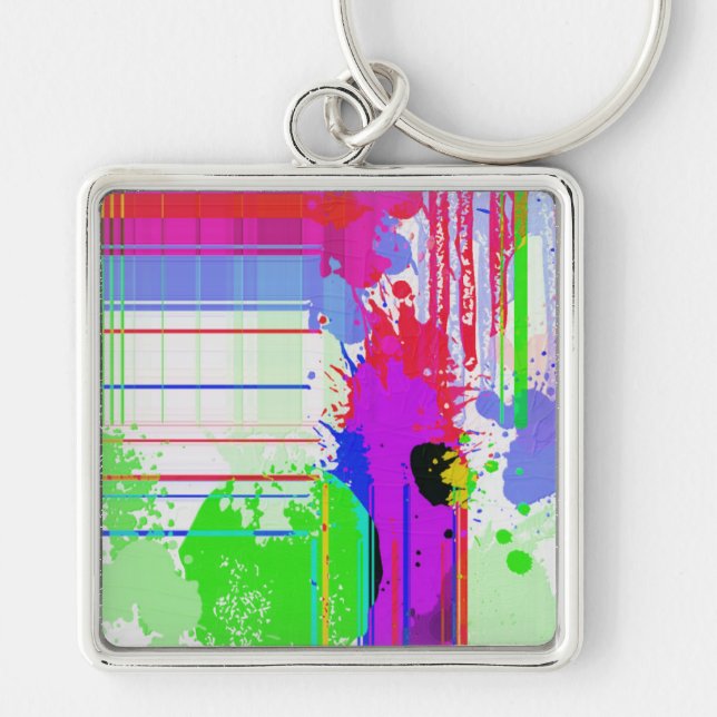 Paint splashes keychain (Front)