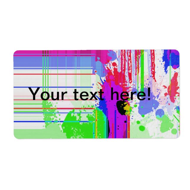Paint splashes label (Front)