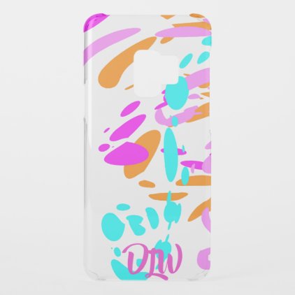 Paint Splashes Monogram Uncommon Samsung Galaxy S9 Case