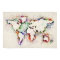 Paint Splashes Text Map of the World