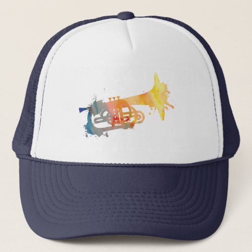 Paint Splat Mellophone Trucker Hat