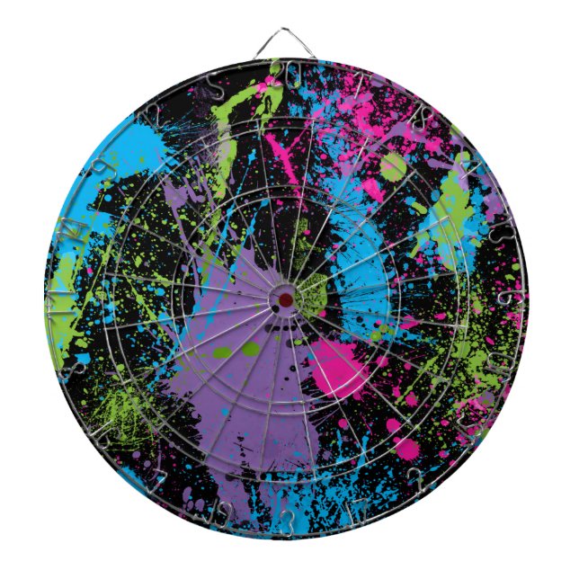 Paint Splater Dart Board (Front)