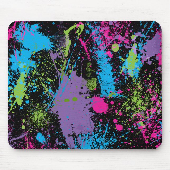 Paint Splater Mouse Pad (Front)