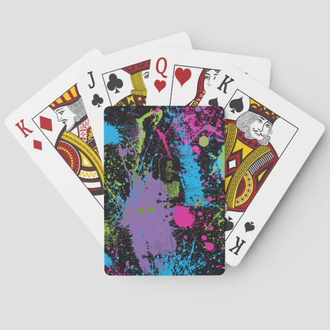 Paint Splater Poker Cards (Back)