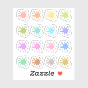 Paint Splats Date Covers Art Teacher Bujo Planner Sticker