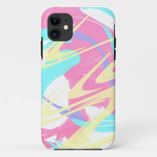 Paint Splatter Abstract Art iPhone 11 Case
