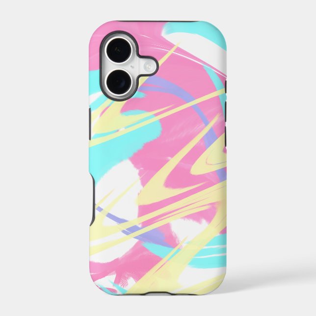 Paint Splatter Abstract Art Iphone Case (Back)