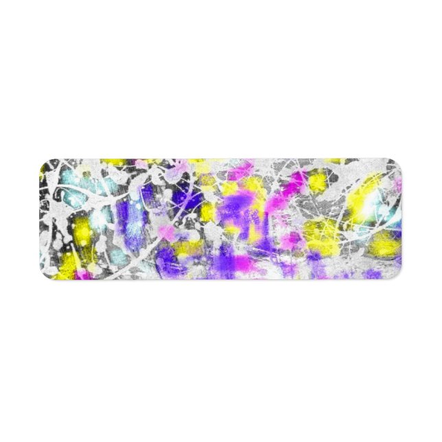 paint splatter and drip label (Front)