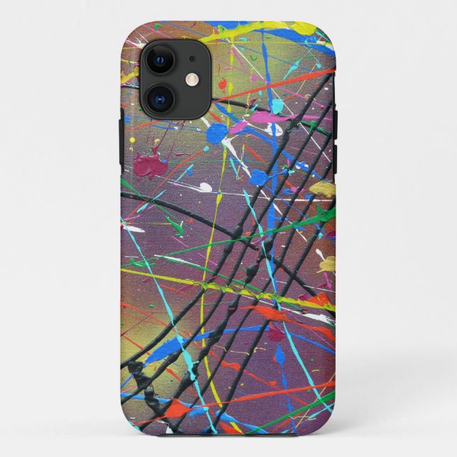 Paint Splatter and Drizzle Case-Mate iPhone Case (Back)