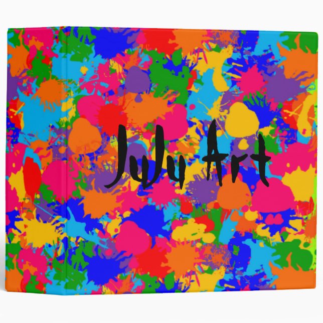 Paint Splatter Binder (Front/Spine)