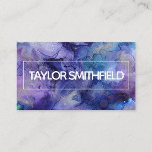paint splatter bold business card