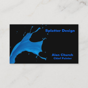 Paint Splatter Business Card No. 4