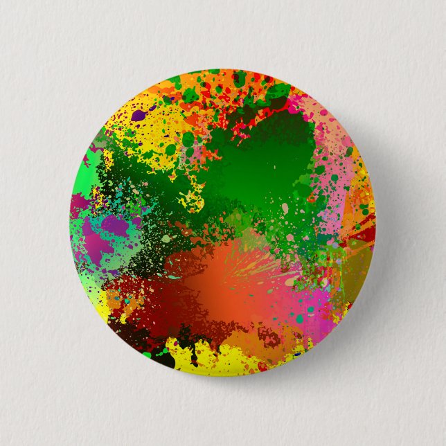 Paint Splatter Button (Front)