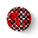 Paint Splatter Checkerboard Graphic