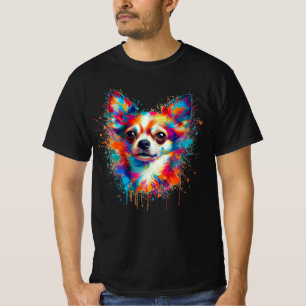 Paint Splatter Chihuahua T-Shirt
