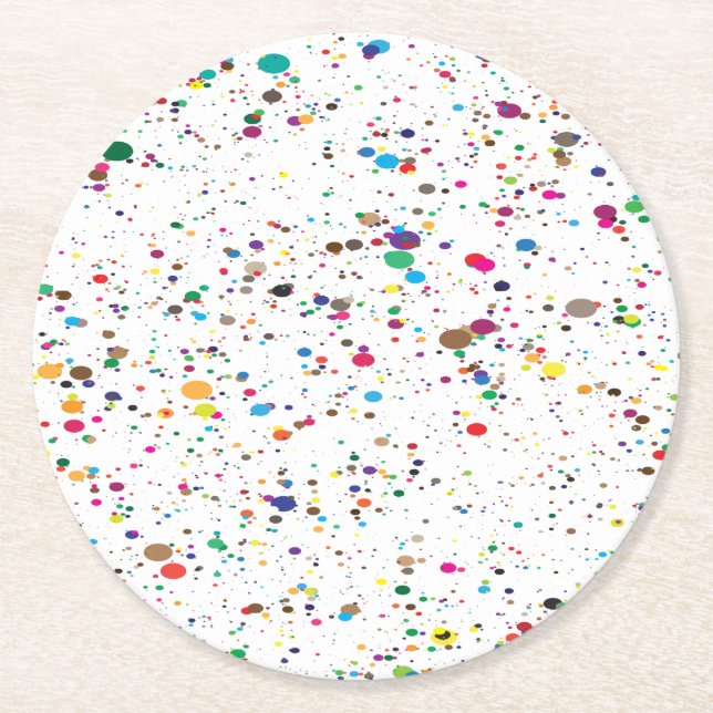 Paint Splatter Coasters (Front)